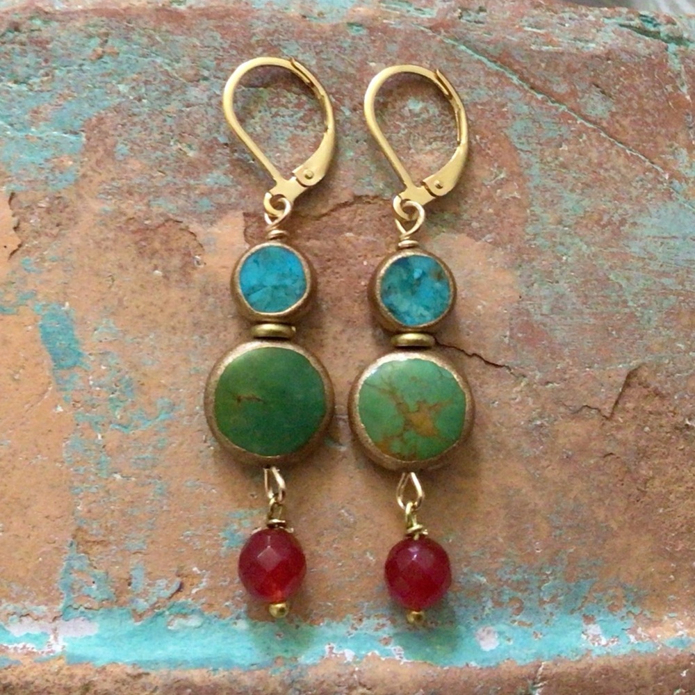 Turquoise Earrings Sundance Charm - Picture 5 of 11